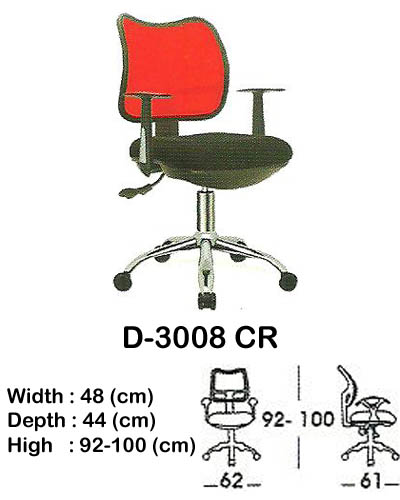 Kursi Staff & Sekretaris Indachi D-3008 CR